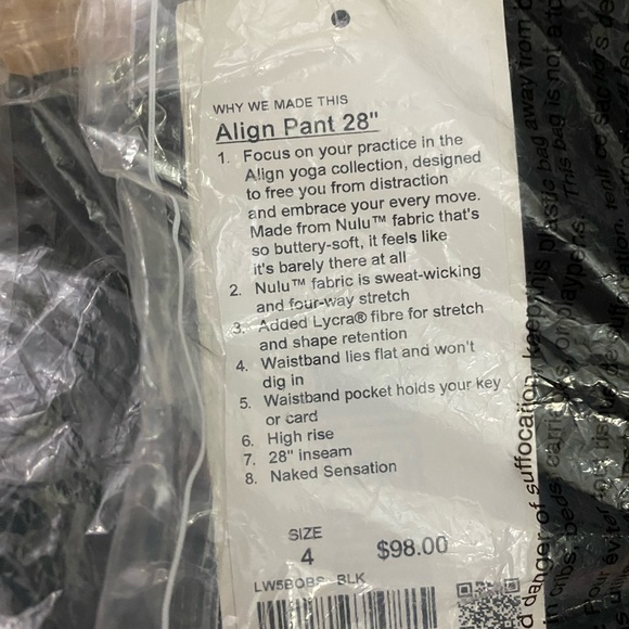 BNWT Lululemon Align Pant 28” - Picture 3 of 3